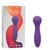 Фиолетовый вибромассажер Stella Liquid Silicone “O” Wand - 17,75 см., цвет фиолетовый - California Exotic Novelties