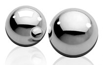 Серебристые металлические вагинальные шарики Light Weight Ben-Wa-Balls, цвет серебряный - Shots Media