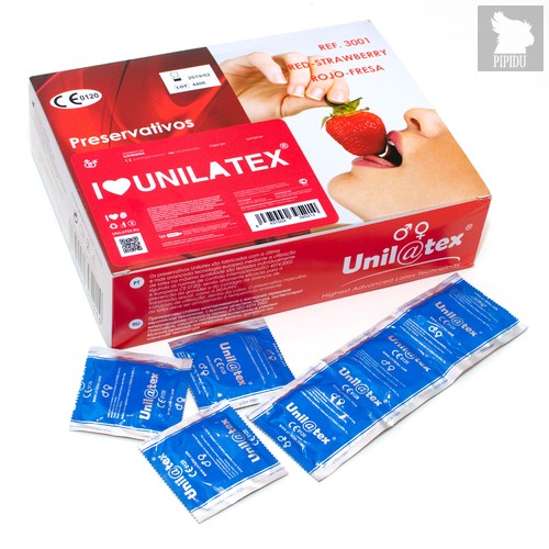 Презервативы Unilatex Strawberry с клубничным ароматом - 144 шт. - Unilatex