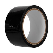 Черная лента для бондажа Black Bondage Tape - 20 м., цвет черный - Evolved