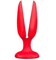 пробка-бутон MENZSTUFF FLOWER BUTT PLUG 5INCH - 13,5 см, цвет красный - Dream toys