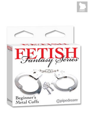 Металлические наручники Beginner s Metal Cuffs - Pipedream