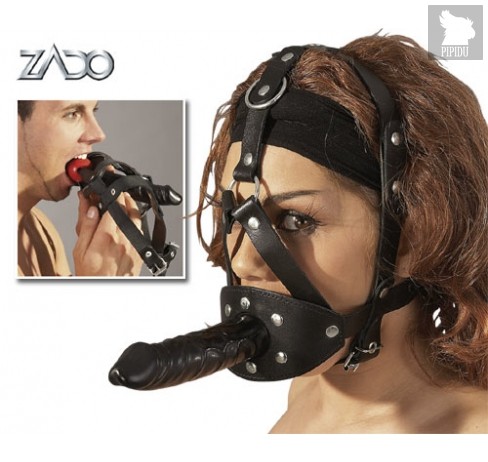 BDSM Маска для головы с фаллоимитатором ZADO - ORION
