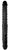 Черный двухсторонний спиралевидный фаллоимитатор - 43 см., цвет черный - МиФ
