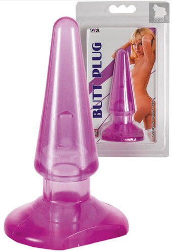 Анальная пробка Toyfa Butt Plug, цвет фиолетовый - Toyfa