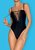 Слитный женский купальник Beverelle со шнуровкой, цвет черный, L - Obsessive