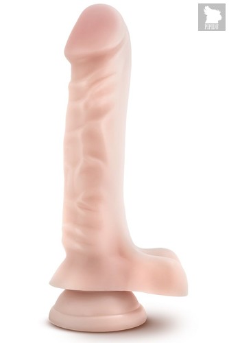 Телесный фаллоимитатор с мошонкой Dr. Skin 9 Inches Cock 1 - 22,86 см, цвет телесный - Blush Novelties