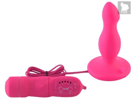 Розовая вибровтулка с 5 режимами вибрации POPO Pleasure - 10,5 см, цвет розовый - Toyfa