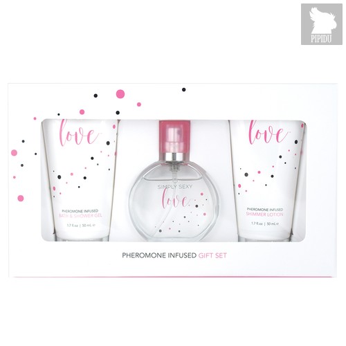 Подарочный набор Simply Sexy Pheromone Gift Set, цвет белый - Love in Luxury