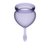 Набор фиолетовых менструальных чаш Feel good Menstrual Cup, цвет фиолетовый - Satisfyer