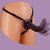 податливый страпон Posable Partner Strap-On - 17,8 см, цвет черный - Pipedream