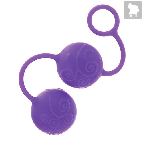 Вагинальные шарики Posh Silicone “O” Balls, цвет фиолетовый - California Exotic Novelties