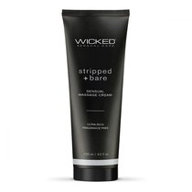 Массажный легкий крем WICKED Stripped plus Bare - 120 мл. - Wicked