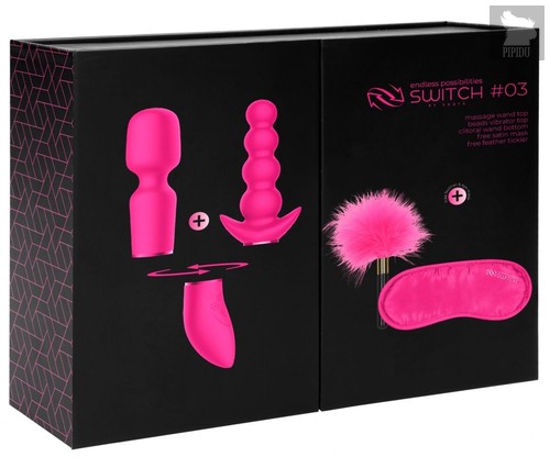 Розовый эротический набор Pleasure Kit №3, цвет розовый - Shots Media