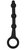 Черная анальная ёлочка Pleasure Piston - 17,5 см., цвет черный - Chisa