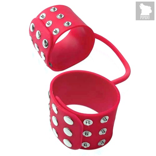 Наручники Pipedream Silicone Cuffs, цвет бордовый - Pipedream