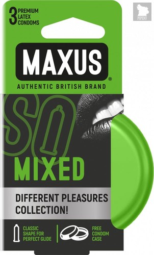 Презервативы в железном кейсе MAXUS Mixed - 3 шт. - maxus