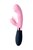 Розовый вибромассажер Ornella с клиторальным стимулятором - 21,5 см., цвет розовый - Eromantica
