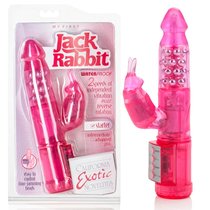 Розовый вибромассажер MY FIRST JACK RABBIT, цвет розовый - California Exotic Novelties