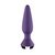 Фиолетовая анальная пробка с вибрацией Satisfyer Plug-ilicious 1 - 13,5 см., цвет фиолетовый - Satisfyer