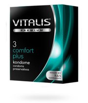 Контурные презервативы VITALIS PREMIUM comfort plus - 3 шт. - VITALIS