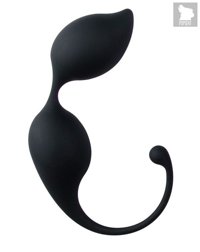 Черные вагинальные шарики Jiggle Mouse, цвет черный - Easy toys