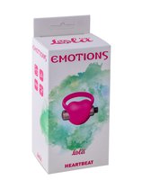 Розовое эрекционное виброкольцо Emotions Heartbeat Light pink, цвет розовый - Lola Toys