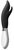 Черный вибратор-кролик Athos - 22 см., цвет черный - Shots Media