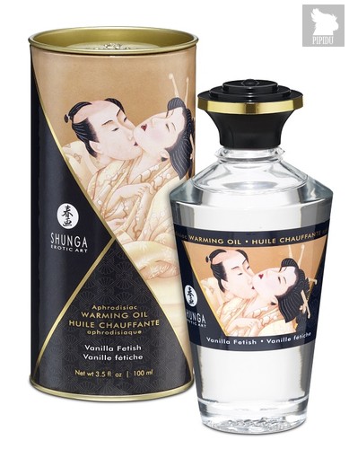 Массажное интимное масло с ароматом ванили - 100 мл - Shunga Erotic Art