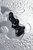 Черная фигурная анальная втулка - 9,8 см., цвет черный - Sexus