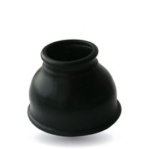 Чёрная силиконовая насадка для помпы - размер L, цвет черный - Bioritm