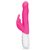 Розовый тонкий вибратор-кролик с клиторальным отростком - 22 см., цвет розовый - Rabbit Essentials