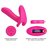 Розовый мультифункциональный вибратор Remote Control Massager, цвет розовый - Baile