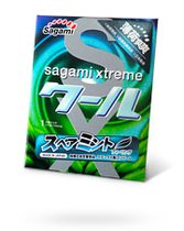 Презервативы SAGAMI Xtreme Mint со вкусом мяты, 1 шт. - Sagami