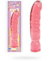 Большой розовый фаллоимитатор Crystal Jellies 12 Big Boy - 29,5 см