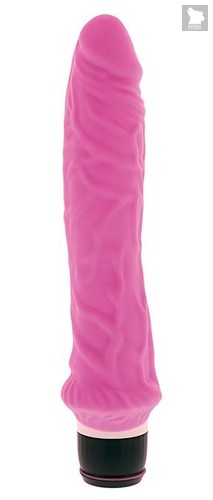 Розовый вибратор-реалистик PURRFECT SILICONE CLASSIC 8.5INCH PINK - 21,5 см, цвет розовый - Dream toys