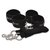 Две пары черных наручников, крепящиеся к матрасу, цвет черный - Lux Fetish