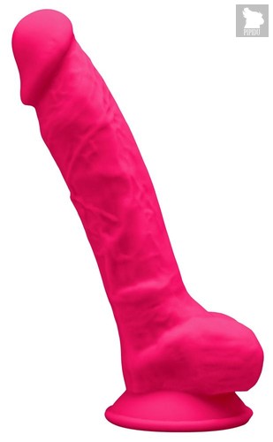 Розовый фаллоимитатор-реалистик Premium Dildo 7" Model 1 Premium - 17,5 см., цвет розовый - Adrien Lastic