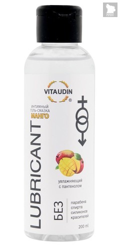 Интимный гель-смазка на водной основе VITA UDIN с ароматом манго - 200 мл. - Vita Udin