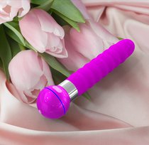 Розовый волнообразный вибромассажёр Touch - 20,5 см, цвет розовый - Odeco