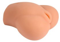 Телесная вагина с двумя тоннелями, цвет телесный - Shequ