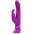 Лиловый вибратор-кролик Curve Rechargeable Rabbit Vibrator - 25,4 см., цвет лиловый - Happy rabbit