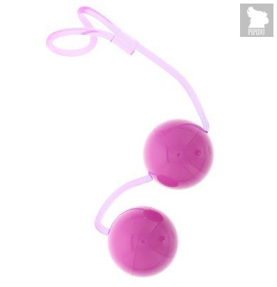 Вагинальные шарики на мягкой сцепке GOOD VIBES PERFECT BALLS, цвет фиолетовый - Dream toys