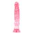 Розовый анальный стимулятор Crystal Jellies 6 Anal Starter - 11,9 см, цвет розовый - Doc Johnson