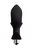 Черная вибровтулка с полой серединой в виде сердечка Cordis M - 14 см., цвет черный - Toyfa