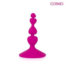 Ярко-розовый анальный стимулятор COSMO - 8 см., цвет розовый - Bior toys