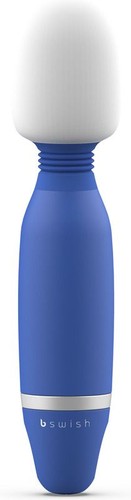 Синий жезловый вибростимулятор Bthrilled Classic - 20 см., цвет синий - B Swish