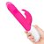 Розовый пульсирующий вибромассажер G-Spot Thrusting Rabbit - 24 см., цвет розовый - Rabbit Essentials