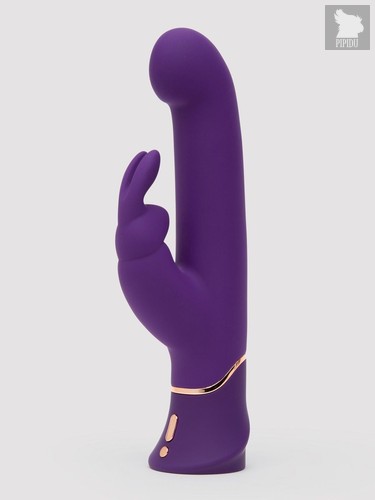 Фиолетовый вибратор Greedy Girl Power Motion Thrusting Rabbit Vibrator - 21,6 см., цвет фиолетовый - Lovehoney