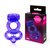 Фиолетовое эрекционное виброкольцо с шипами, цвет фиолетовый - Bioritm
